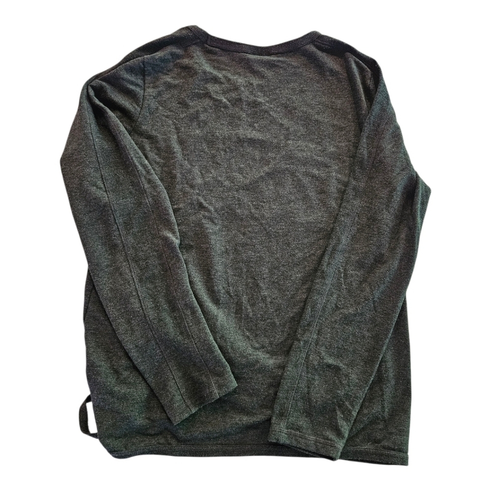 Gray Ruched Long Sleeve Top​​​ - Picture 2 of 4